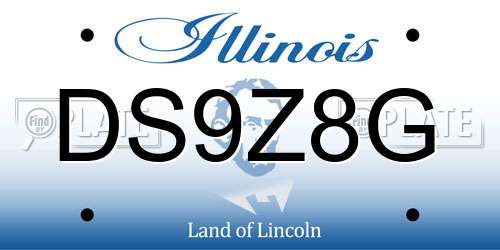 DS9Z8G Illinois License Plate