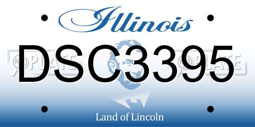 DSC3395 Illinois License Plate
