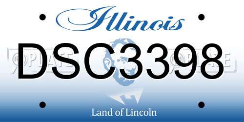DSC3398 Illinois License Plate