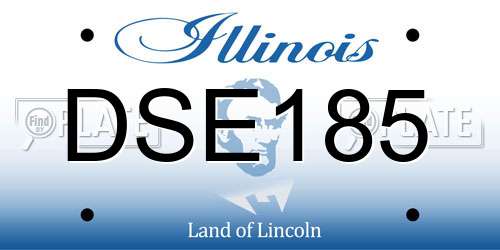 DSE185 Illinois License Plate