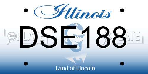 DSE188 Illinois License Plate