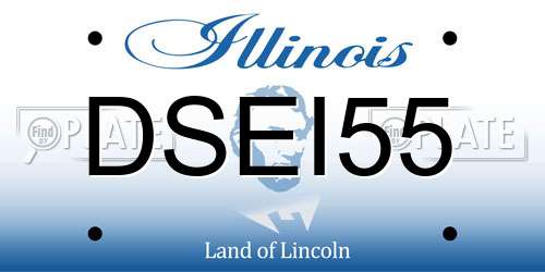 DSEI55 Illinois License Plate