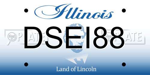 DSEI88 Illinois License Plate