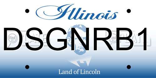 DSGNRB1 Illinois License Plate