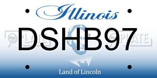 DSHB97 Illinois License Plate