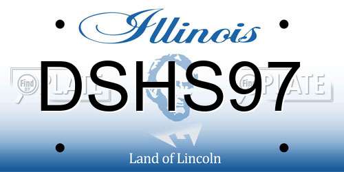DSHS97 Illinois License Plate