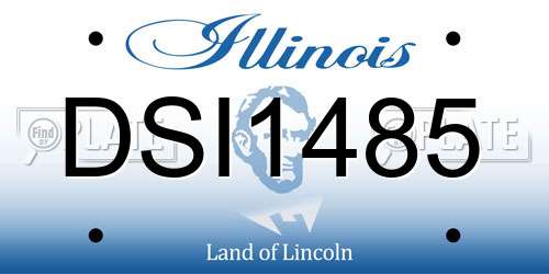 DSI1485 Illinois License Plate