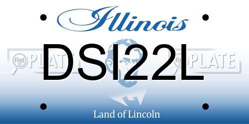 DSI22L Illinois License Plate