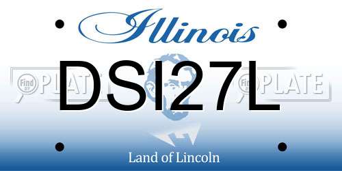 DSI27L Illinois License Plate