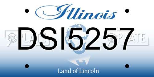 DSI5257 Illinois License Plate