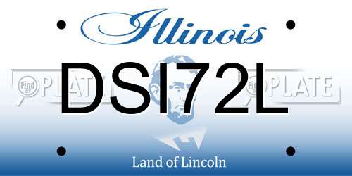 DSI72L Illinois License Plate