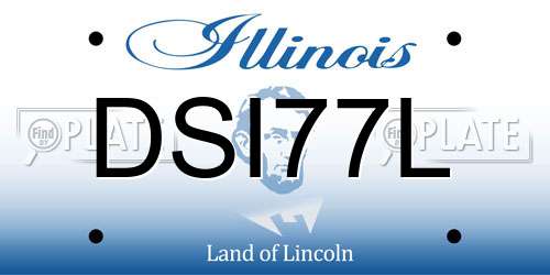 DSI77L Illinois License Plate