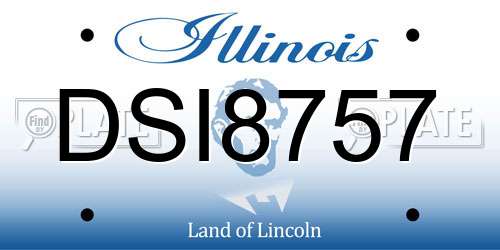 DSI8757 Illinois License Plate