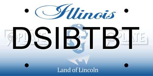 DSIBTBT Illinois License Plate