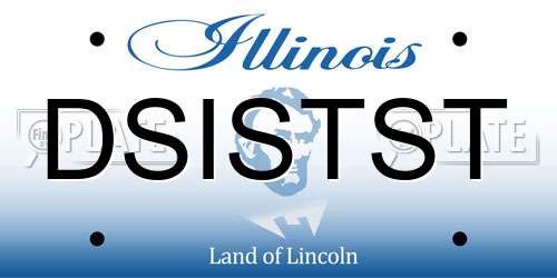 DSISTST Illinois License Plate