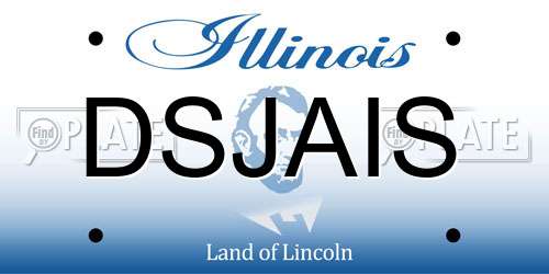 DSJAIS Illinois License Plate