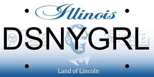 DSNYGRL Illinois License Plate