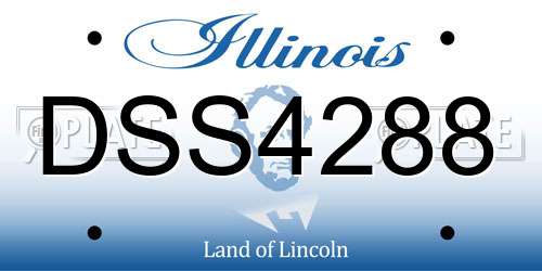 DSS4288 Illinois License Plate
