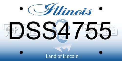 DSS4755 Illinois License Plate