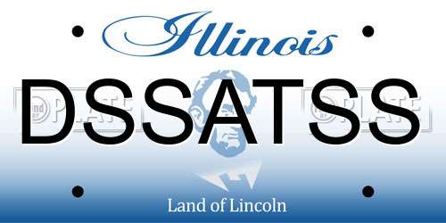 DSSATSS Illinois License Plate