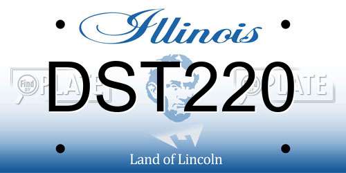 DST220 Illinois License Plate