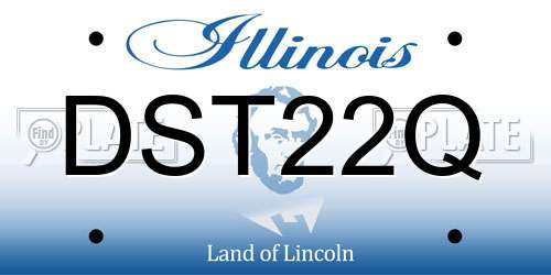 DST22Q Illinois License Plate
