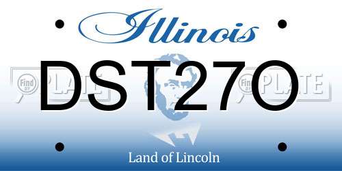 DST27O Illinois License Plate