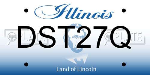 DST27Q Illinois License Plate