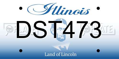 DST473 Illinois License Plate
