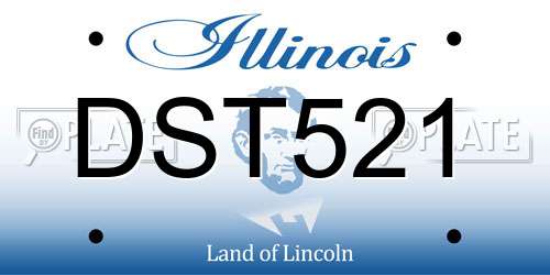 DST521 Illinois License Plate