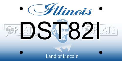 DST82I Illinois License Plate