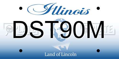 DST90M Illinois License Plate
