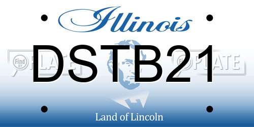 DSTB21 Illinois License Plate