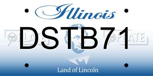DSTB71 Illinois License Plate
