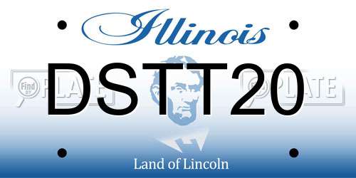 DSTT20 Illinois License Plate