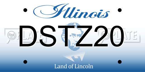 DSTZ20 Illinois License Plate