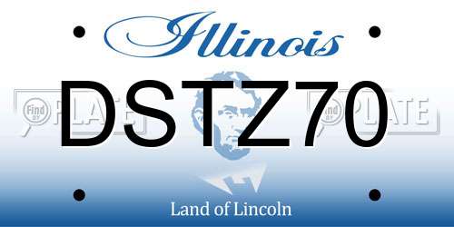 DSTZ70 Illinois License Plate