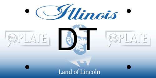 DT Illinois License Plate