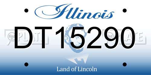 DT15290 Illinois License Plate