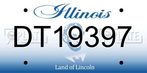 DT19397 Illinois License Plate