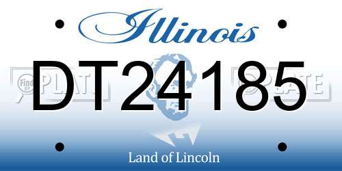 DT24185 Illinois License Plate
