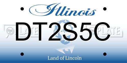 DT2S5C Illinois License Plate