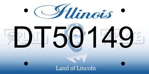 DT50149 Illinois License Plate