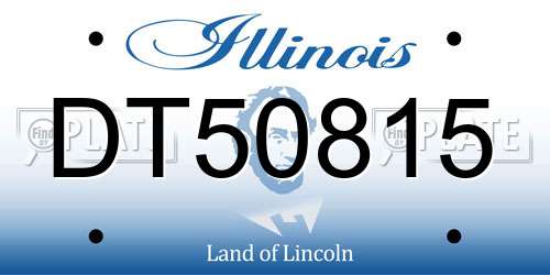 DT50815 Illinois License Plate