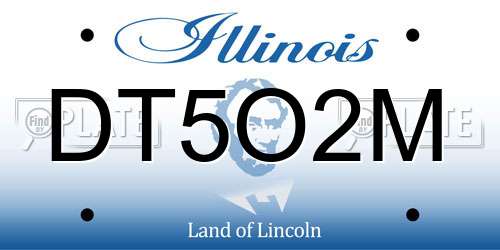 DT5O2M Illinois License Plate