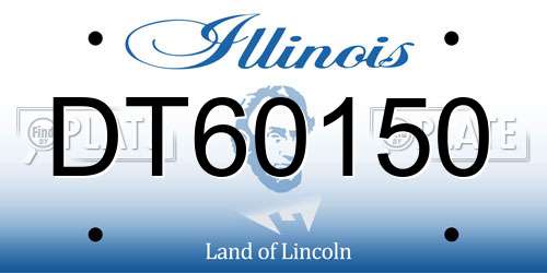 DT60150 Illinois License Plate