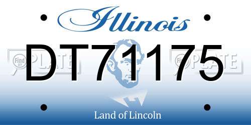 DT71175 Illinois License Plate
