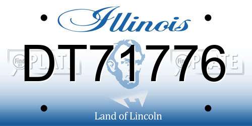 DT71776 Illinois License Plate