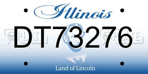 DT73276 Illinois License Plate