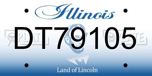 DT79105 Illinois License Plate